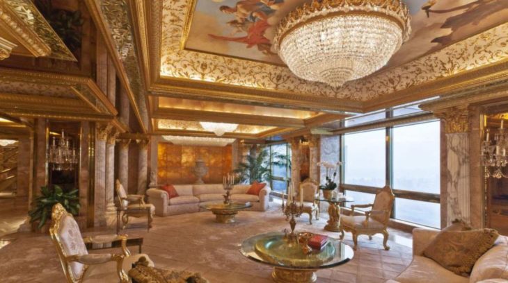 Внутри дома Дональда Трампа: золото, бриллианты и невероятная роскошь. Фото