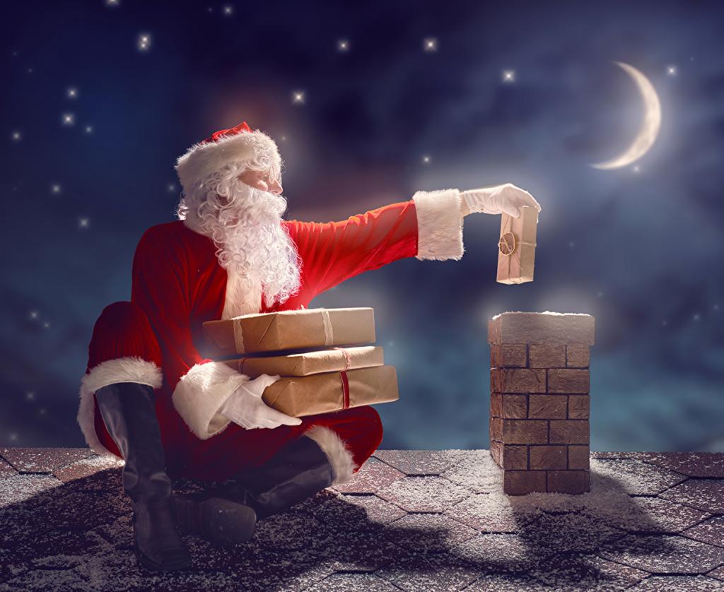 Почему Санта-Клаус спускается по трубе?