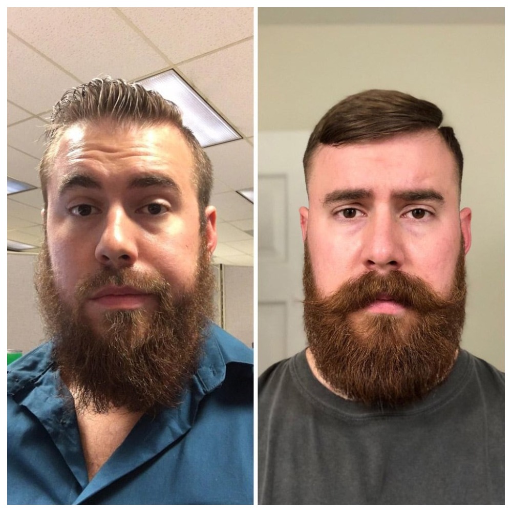 Трансформации мужчин, которые наглядно показывают разницу между ухоженной бородой и зарослями