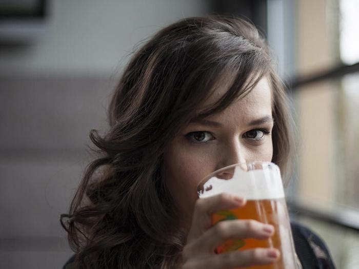 пиво женщина здоровье