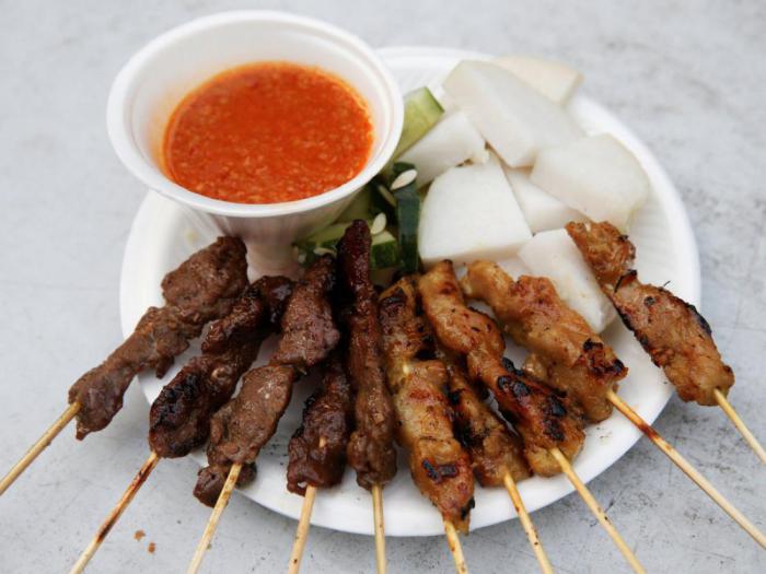 сингапур еда на улице уличная стритфуд вкусно питание