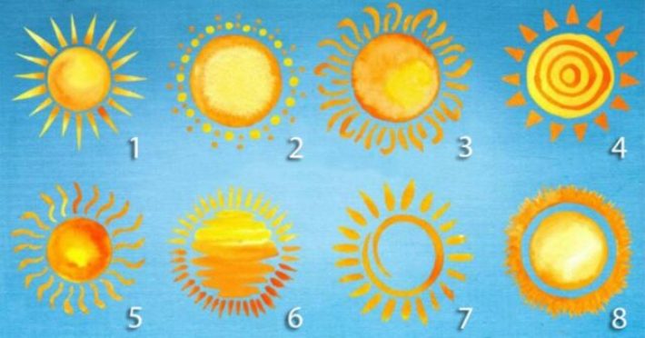 Тест "Выбери солнце" расскажет о чертах характера