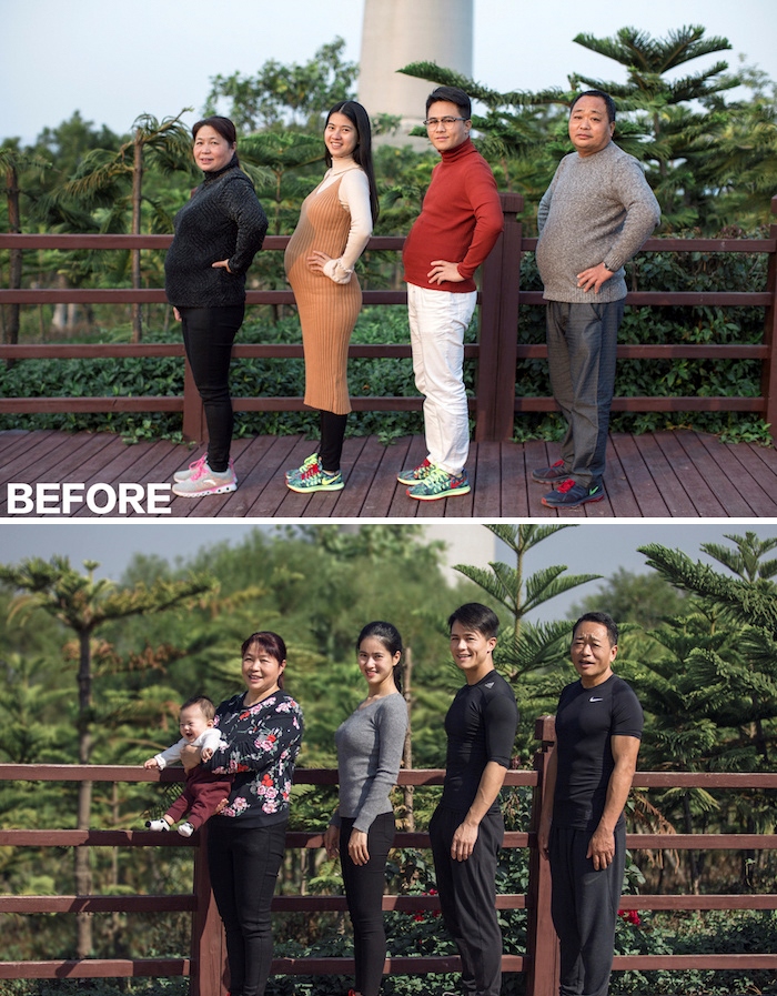 Китайская семья решилась на эксперимент и 6 месяцев занималась спортом