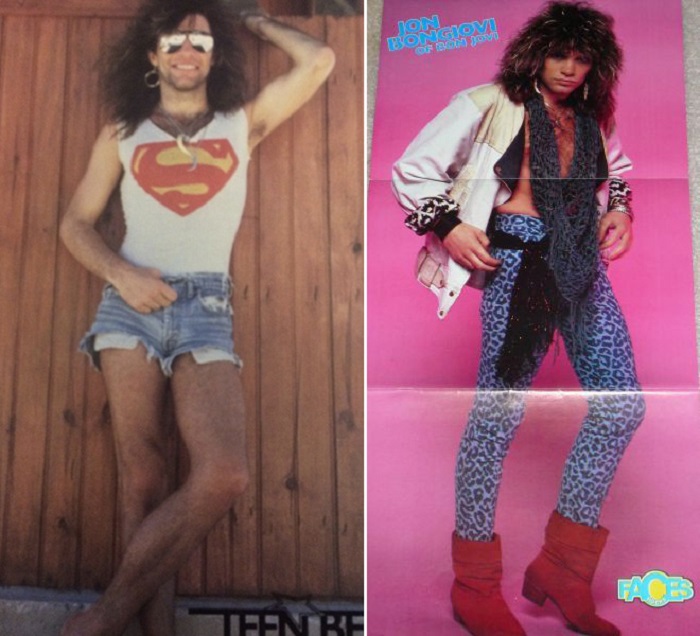 Сразу и не узнать: как Бон Джови одевался в 80-х, архивные снимки