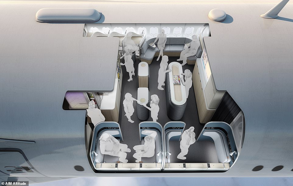 Революция воздушных путешествий: дизайнер предлагает организовать в самолетах комфортабельные места отдыха