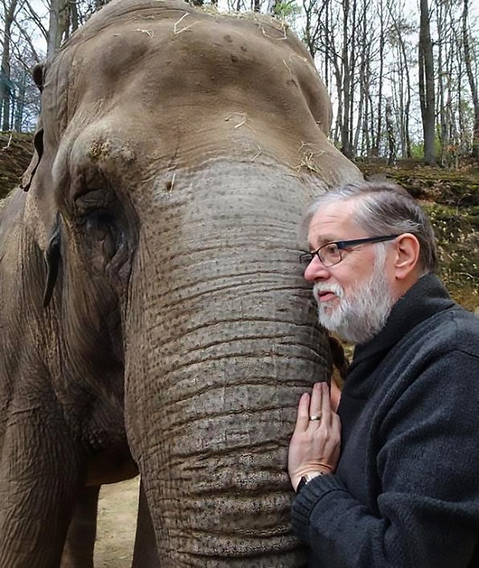 Встреча старых друзей: слон и смотритель зоопарка воссоединились после 35-летней разлуки