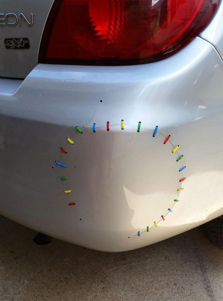 Подкрасили-замазали: как креативные водители скрыли царапины и следы аварии на своих авто