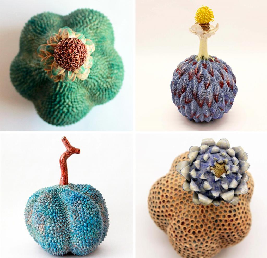 Будто с другой планеты: японская художница по керамике создает скульптуры фантастических фруктов (фото)