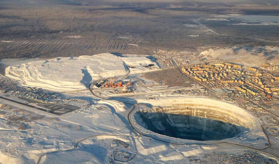 Добыча алмазов в России. Чудеса подземного рудника "Мир"