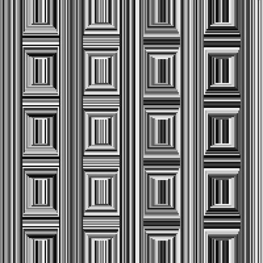 Оптическая иллюзия: многие люди не видят круги среди линий и квадратов