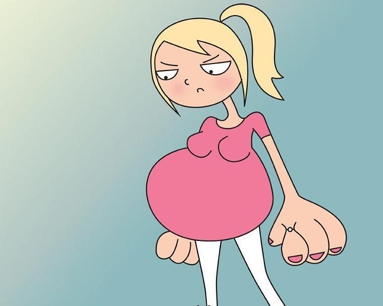 Женская суперсила - рожать детей: смешные и трогательные комиксы про беременность (фото)