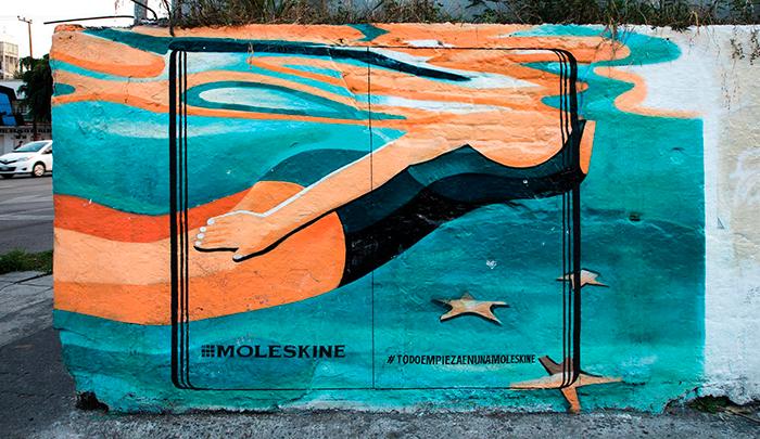 Moleskine превращает произведения уличного искусства в креативную рекламу: фото