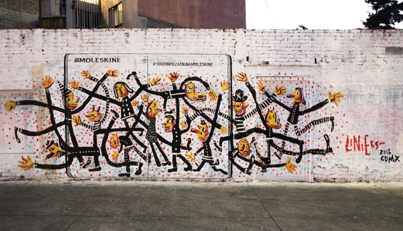 Moleskine превращает произведения уличного искусства в креативную рекламу: фото