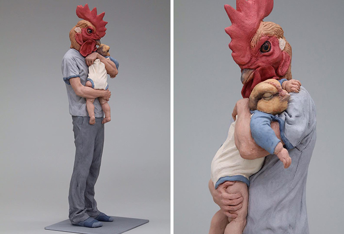 Зверь внутри тебя: фантастические скульптуры людей с головами животных