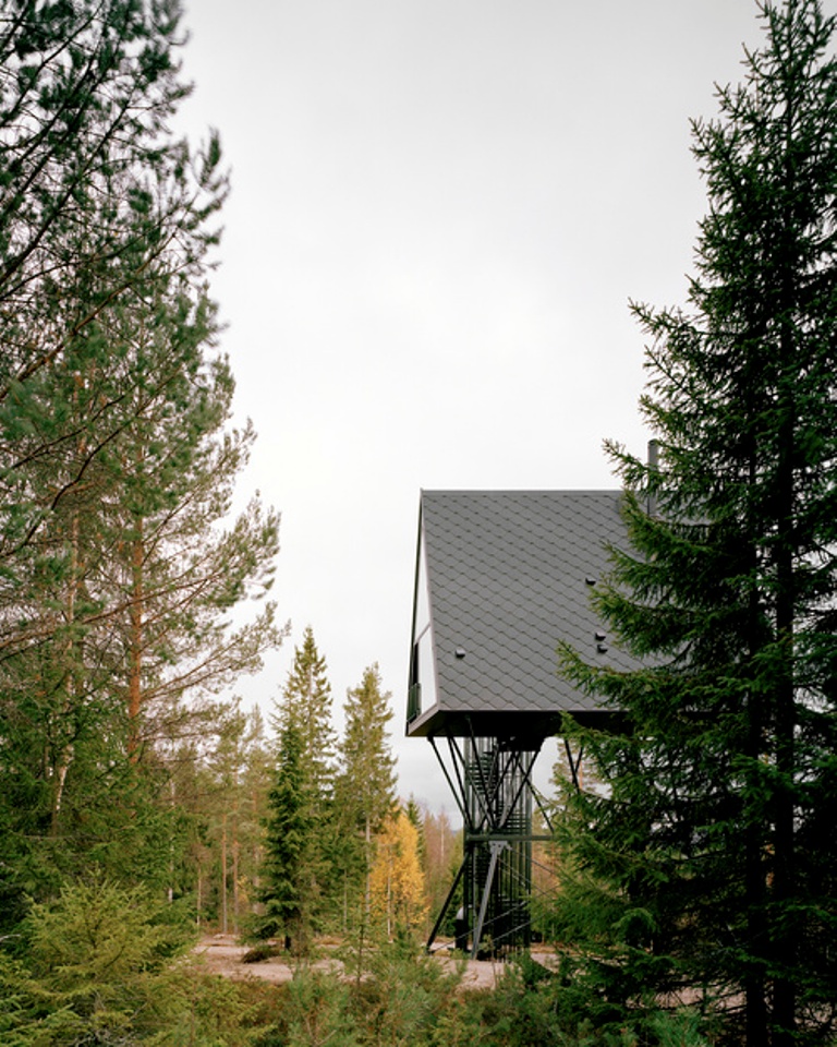 Архитектор из Осло разработал необычный дизайнерский проект небольшого домика. Изюминкой стал панорамный вид на норвежский лес