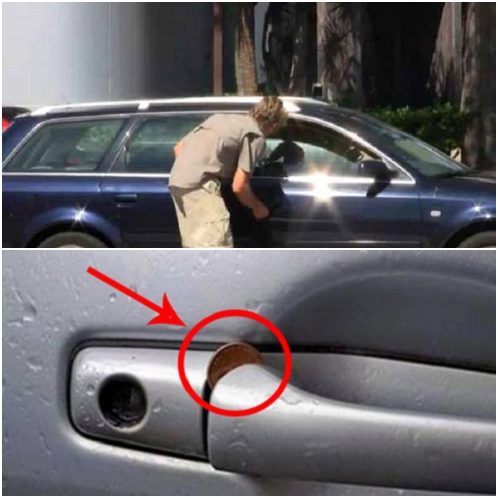 Монета на дверной ручке автомобиля должна насторожить автовладельца