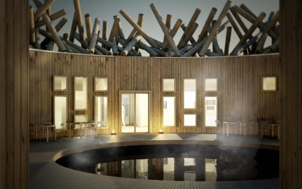 В Швеции построили плавучую сауну, чтобы наслаждаться лучшим видом на северное сияние