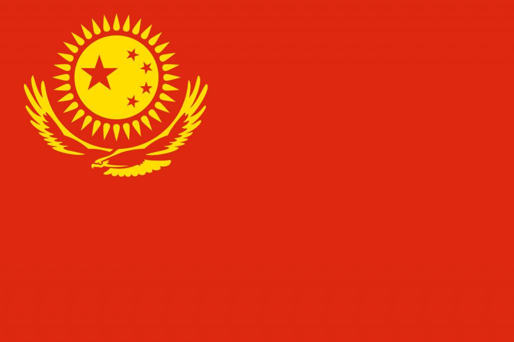 флаг казахов в Китае