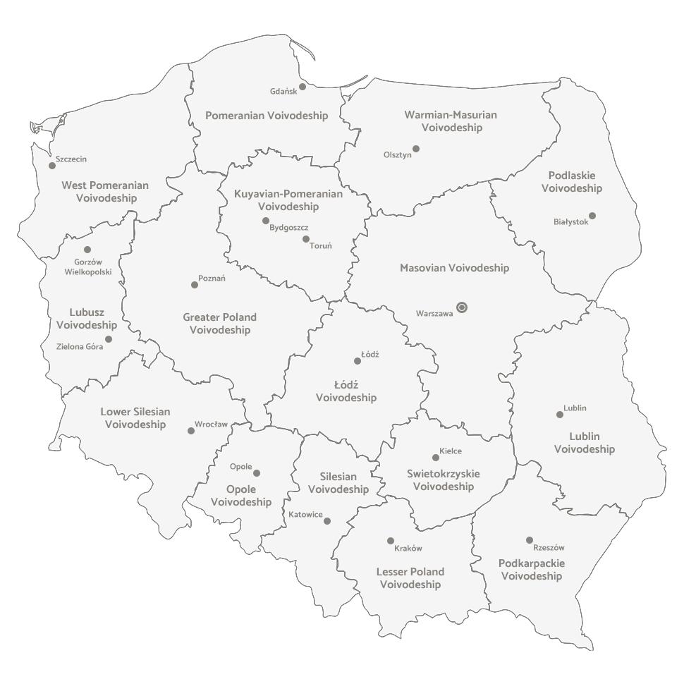 административное деление Польши