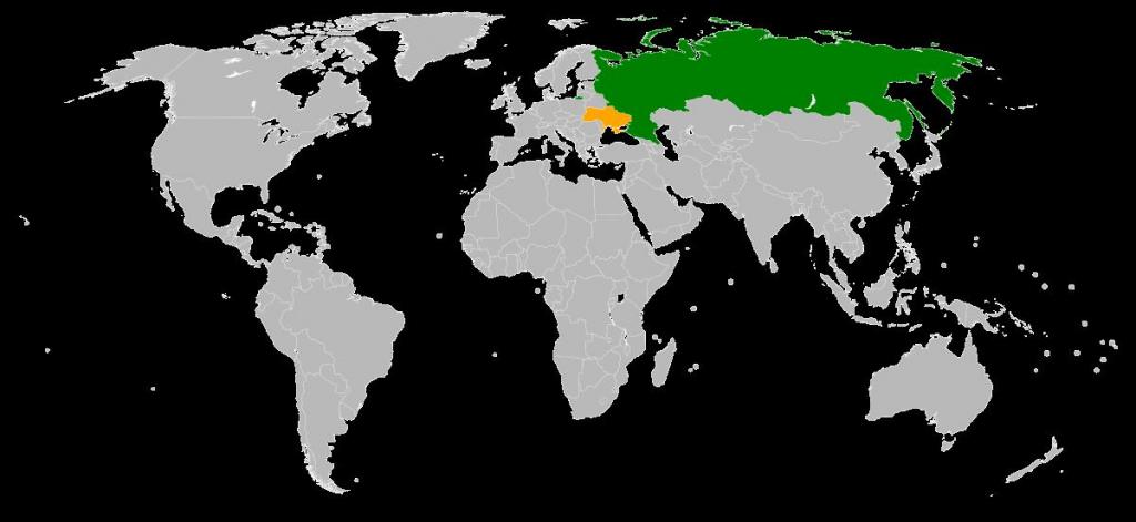 украина и россия на карте
