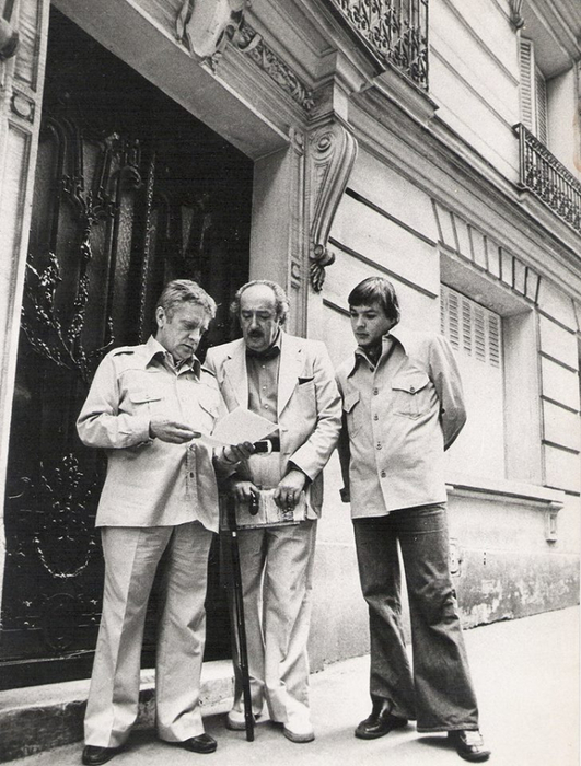 В. Максимов, А.Галич и Вадим Делоне. Париж, 1977 г.