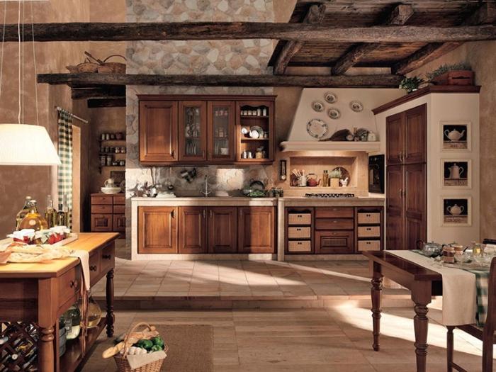 кухни в деревенском стиле фото