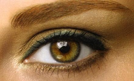 Макияж для зелено-карих глаз