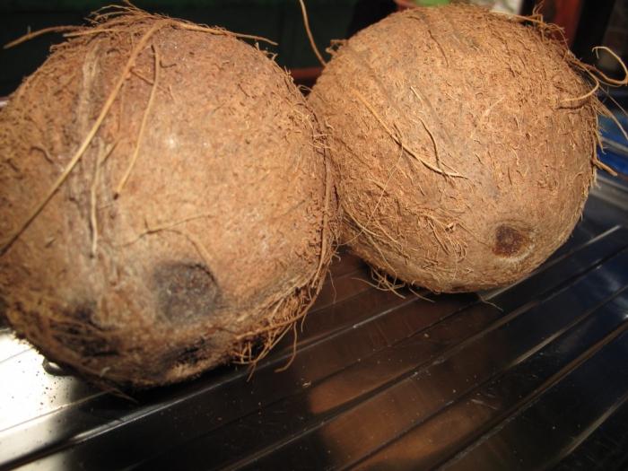 как открыть кокос в домашних условиях