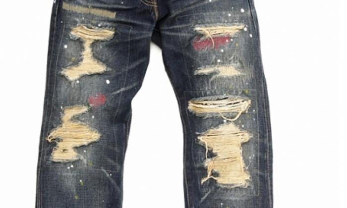 как сделать порванные джинсы 