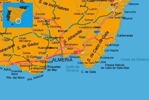 альмерия на карте испании