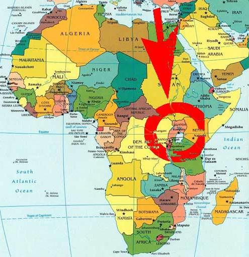 географическое положение материка африка