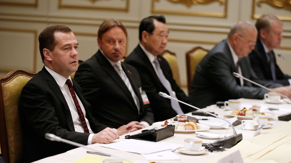 Медведев на заседании Правительства