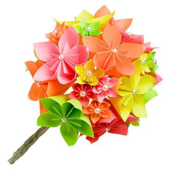 бумажные цветы оригами