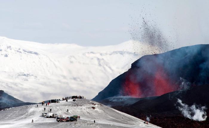 Извержение Вулкана в Исландии