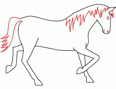 как нарисовать голову лошади поэтапно 