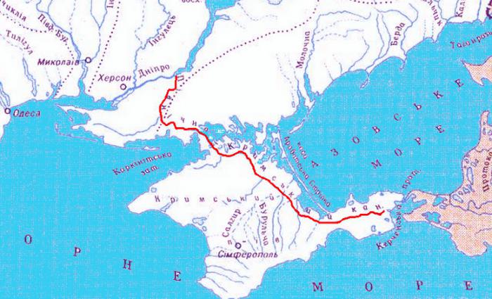 северо крымский канал карта