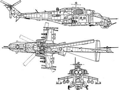 военный вертолет ми 24