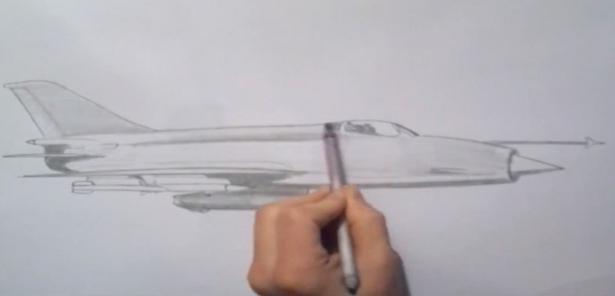 как нарисовать самолет