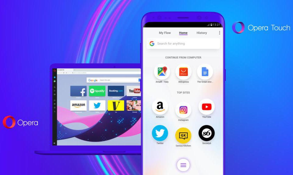 браузер opera touch
