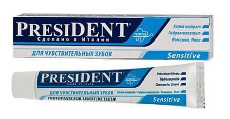 зубная паста президент отбеливающая
