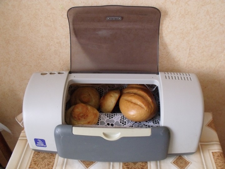 Хлебница из старого принтера