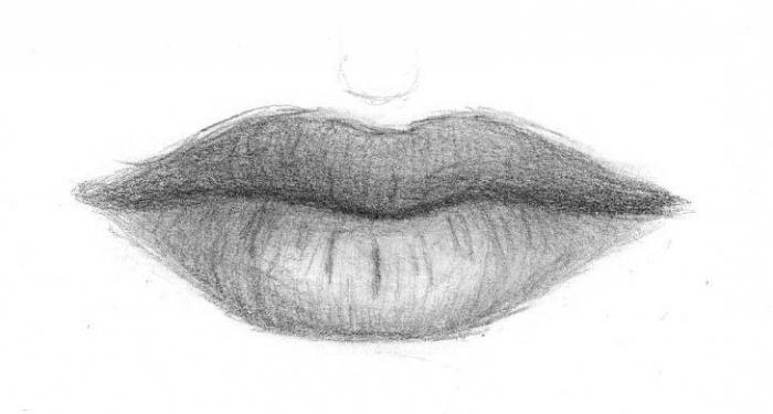 как рисовать губы