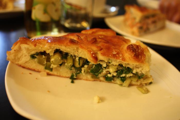 быстрый пирог с зеленым луком и яйцом в духовке пошаговый рецепт с фото 