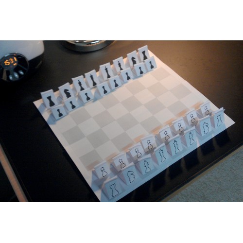 Нарисованная шахматная доска