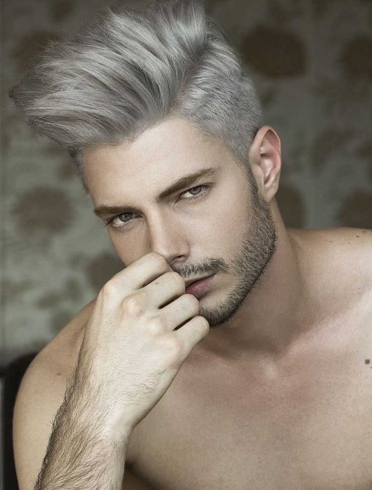 Пепельный цвет волос у мужчин: особенности и фото