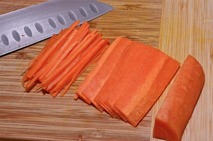 как нарезать морковь соломкой