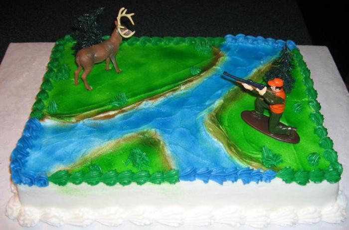 торт охотнику на день рождения