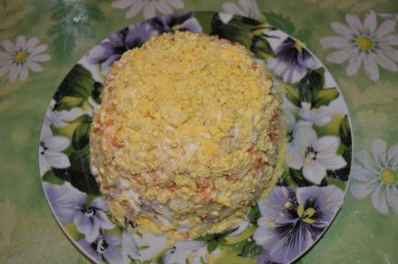 салат из сайры консервированной мимоза