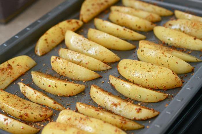 рецепт запеченной картошки дольками в духовке 