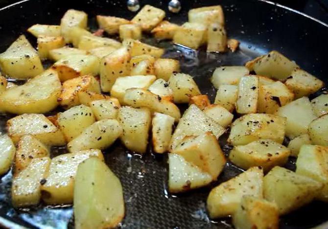 рецепт жареной картошки с салом и луком 